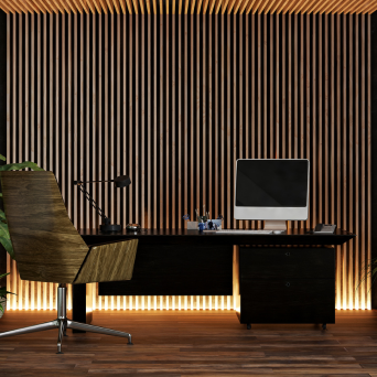 Large open-plan office with bench desking and ergonomic seating installed by HBS
